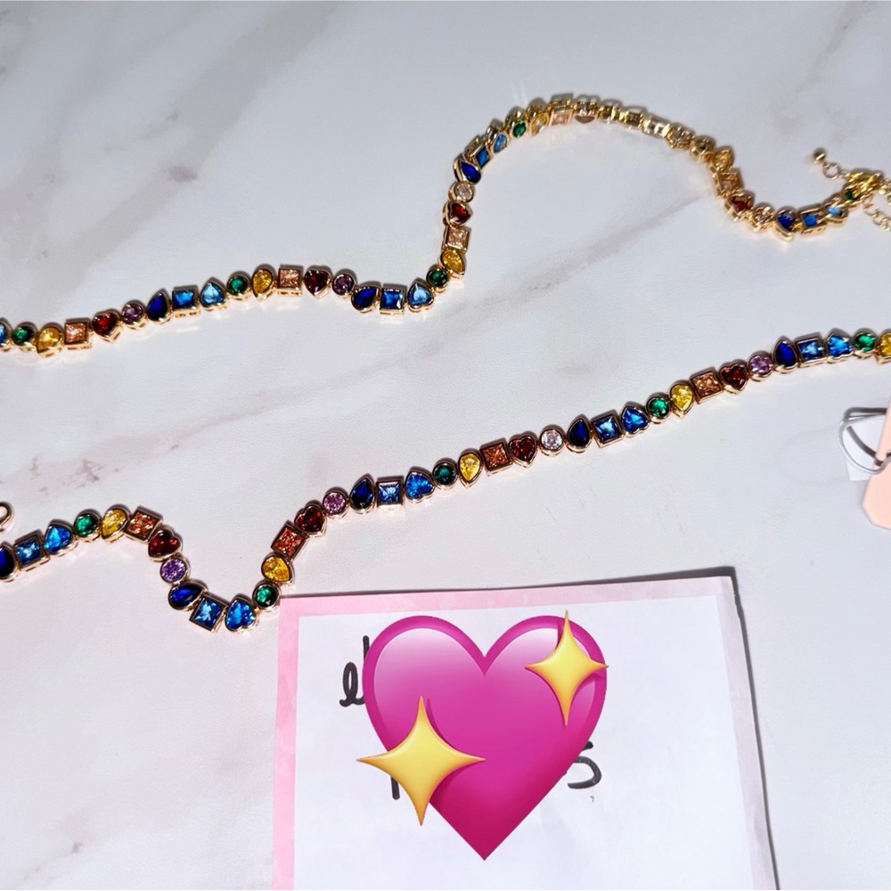 Viral Camila Coelho Multicolor Gemstone Necklace